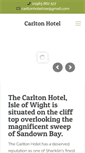 Mobile Screenshot of carltonhoteliw.co.uk